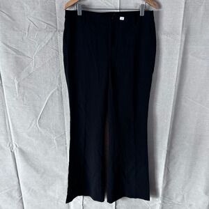 Bebe Black Wide Leg Dress‎ Pants Trousers Size 10 New With Tags Professional